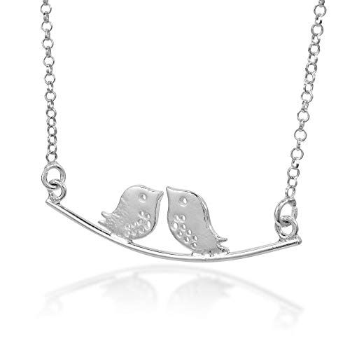 Collier inséparables en argent 925 AeraVida, une promesse d'amour gravée dans le métal
