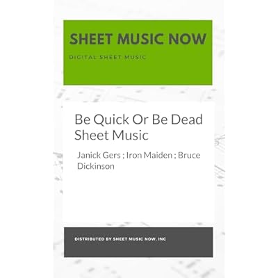 Be Quick Or Be Dead Sheet Music