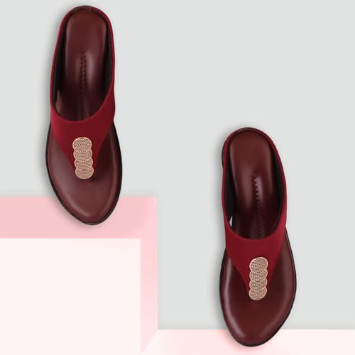 Image of Women's Fashion Sandal | Faux Leather, Comfortable & Stylish Wedges | Ideal for Casual & Formal