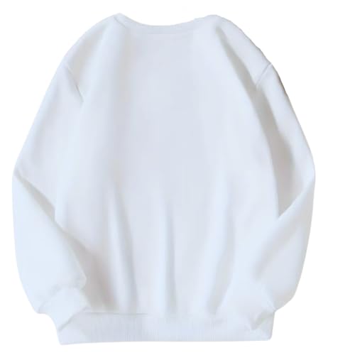 Girls Cute Elk Reindeer Christmas Sweater, Long Sleeve, White2