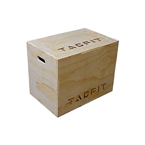 TACFIT 3 in 1 Plyo Box - Jump Box for Exercise, Fitness, Crossfit and Workouts
