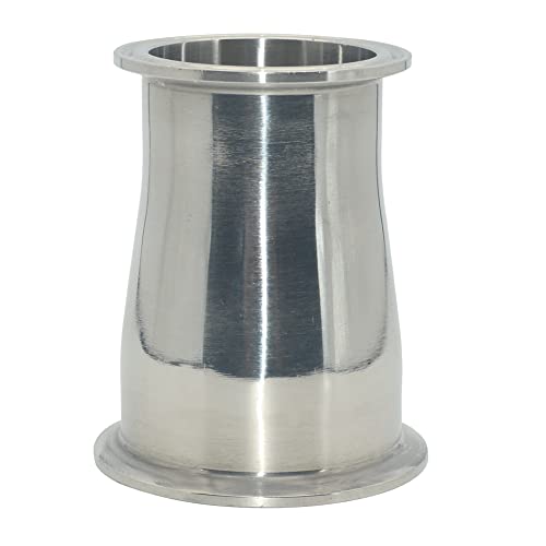 Reductor tri-clamp concéntrico de acero inoxidable SS304 con férula para tubo 6