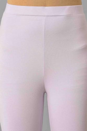 Image of W for Woman Women's Regular Fit High Rise Coral Cotton Jersey Tights