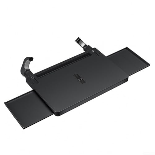 Bandeja plegable para volante con ángulos ajustables y base antideslizante, sirve como mesa portátil para laptop y soporte de alimentos para uso en automóviles