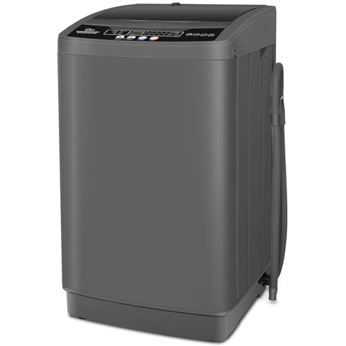 Nictemaw Portable Washing Machine 20Lbs Portable Washer Machine with 10 Programs 8 Water Levels, 2.8 Cu.ft Washer and Dryer Combo with Drain Pump, Compact Laundry Machine for Apartment, Home, Rv