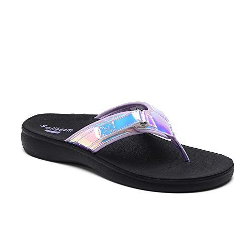 Image of SOLLBEAM Womens Original Orthotic Comfort Thong Style Flip Flops Sandals With Arch Support Heel Cup