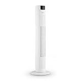 Klarstein Skyscraper 2G 10027944 - Ventilador de torre y difusor de aromas con panel táctil, filtro de aire (Blanco, 220 - 240 V)