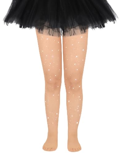 YMYDYFC Girls Tights Toddler Girl Sparkle Tight Fishnet Stockings For Kids Christmas Halloween