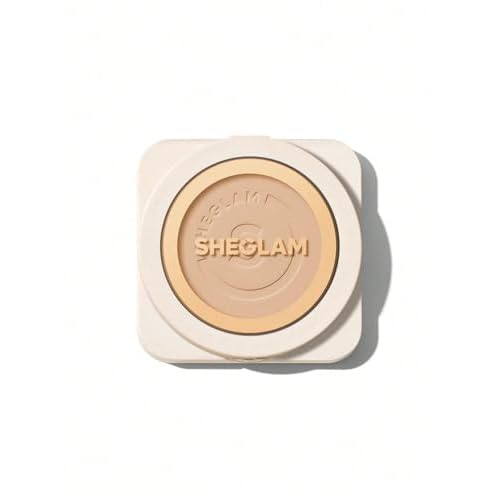 SHEGLAM SKin-Focus Full Coverage Powder Foundation Oil-Control Lightweight Face Pressed Powder Makeup-Buttercream