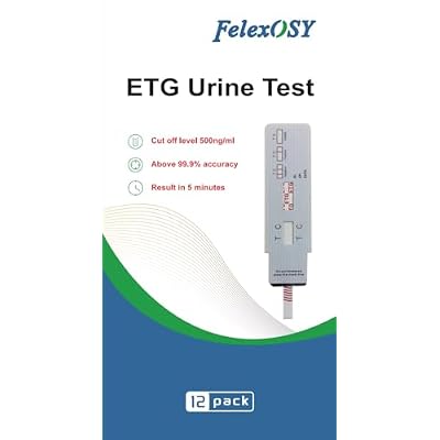 ETG Alcohol Urine Test Strips- at Home Testing Dip Card Kit - 80 Hours Suitable Cut Off 500 ng/mL - [12 Pack]