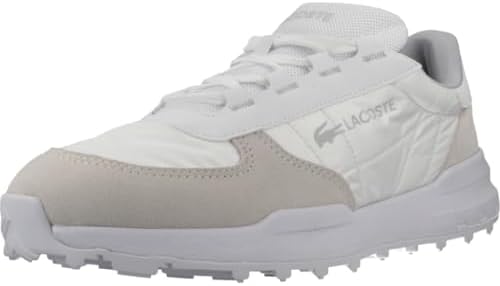 Lacoste Elite Active EVO Mens Sneaker, White/Light Grey, 43 EU