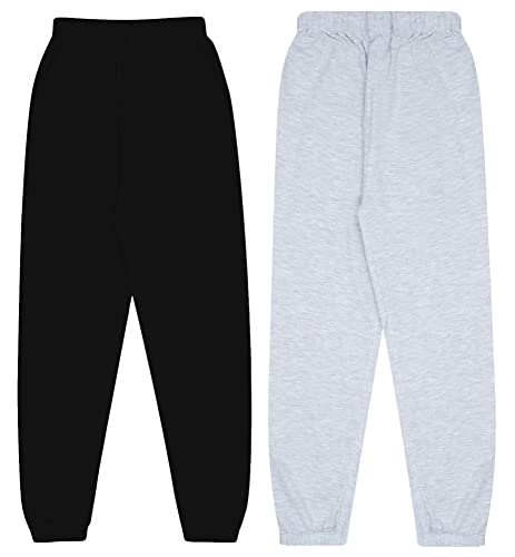 Image of KYDA KIDS Boy's Regular Fit Mid Rise 100% Cotton Track Pant - (Pack of 2)