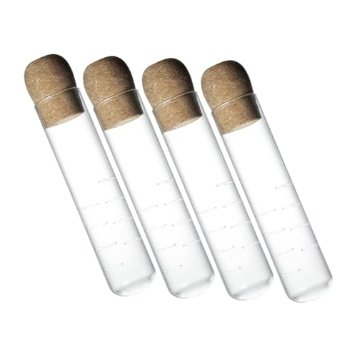 COLLBATH 4 Coladores De Té Difusores Filtros Transparentes Con Corcho Tapa De Corcho Transparentes