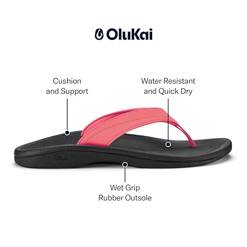 Image of OluKai Ohana Women's Sandals, Water Resistant Flip Flops with Arch Support