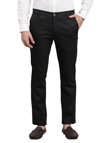 Pantalon décontracté homme en coton stretch idéal pour le bureau et les sorties citadines