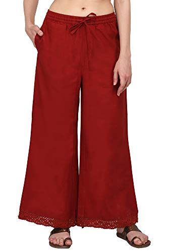 Image of Pistaa's Women's Regular Fit High Rise Palazzo