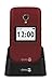 Produktbild Doro 2424 Easy GSM Mobiltelefon im eleganten Klappdesign rot/Weiß
