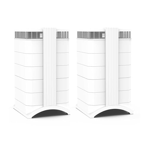 IQAir HealthPro Plus XE Air Purifier - 2-Pack- Smart HyperHEPA Filtration for Large Rooms up to 2250 sq ft - Viruses, Allergens, Smoke, Mold, Dust, Pet Dander, Swiss Made, WiFi Enabled