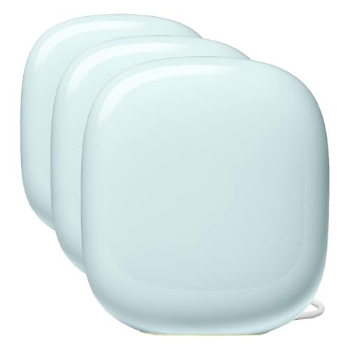 Image of Google Nest WiFi Pro - Wi-Fi 6E - Reliable Home Wi-Fi System with Fast Speed and Whole Home Coverage - WPS - Mesh Wi-Fi Router - Fog (Pack of 3)