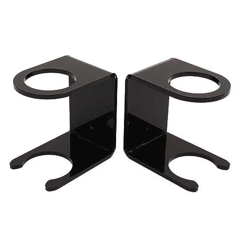 Soporte de Pared para Bate de Béisbol de Acrílico, Diseño de Doble Protección, Tienda de Raquetas de Tenis de Béisbol y Softbol, ​​Diseño Minimalista, Fácil Instalación y (BLACK)