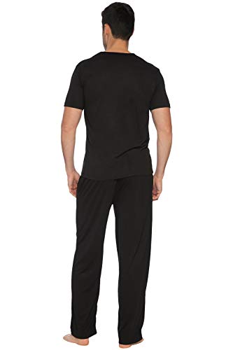 Intimo Mens Soft Knit Short Sleeve V-Neck Top2