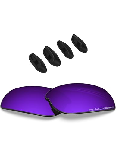 Image of BLAZERBUCK Replacement Lenses & Nose Pads Piece for Oakley RPM Squared OO9257 /RPM Edge OO9250 Sunglass