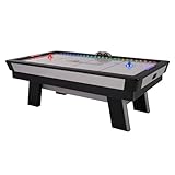 Atomic Top Shelf 7.5β Air Hockey Table with 120V Motor for Maximum Air Flow, High-Speed PVC Playing Surface for Arcade-Style Play and Multicolor LED Lumen-X Technology to Illuminate Play