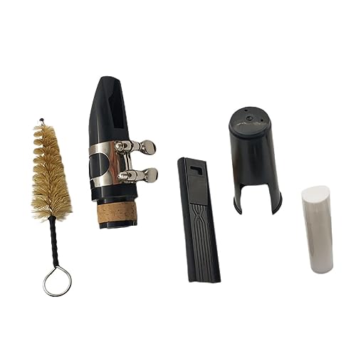 GOOHOCHY 1Set Includes Clarinet Mouthpiece Cork Grease Cleaning Brush and Reed Holder Essential Music Instrument Accessories for Clarinet Players