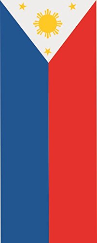 Drapeau Philippines U24 vertical 120x300 cm de qualité supérieure pour mât
