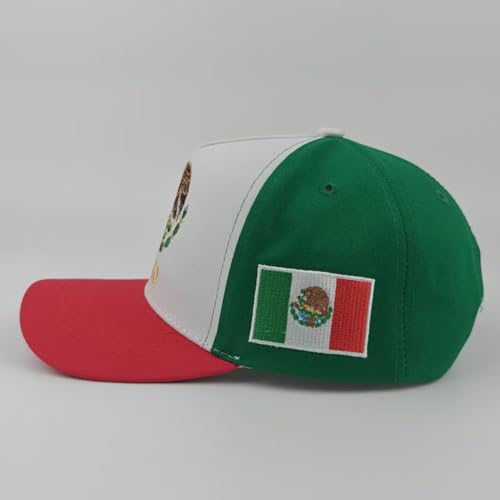 Gorra negra unisex ajuste bordada México miniatura 3