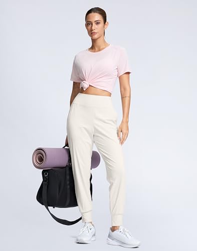 Image of SANTINY Women's Joggers Pants with Pockets Lightweight High Waisted Athletic Gym Workout Pants for Women Yoga Travel