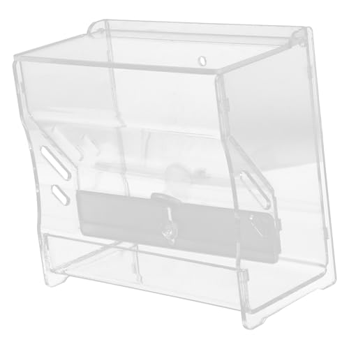 Toddmomy Automatic Chicken Feeder Acrylic Food Dispenser for Rutin Chicken No Waste Pet Bird Feeder Wide Application