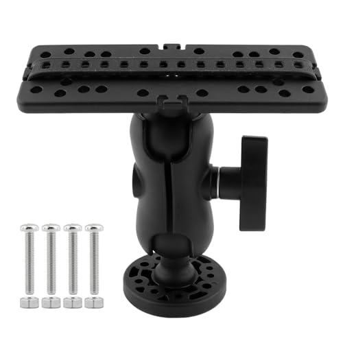 Image of Fish Finder Mount Base, Universal 360 Rotation, Black