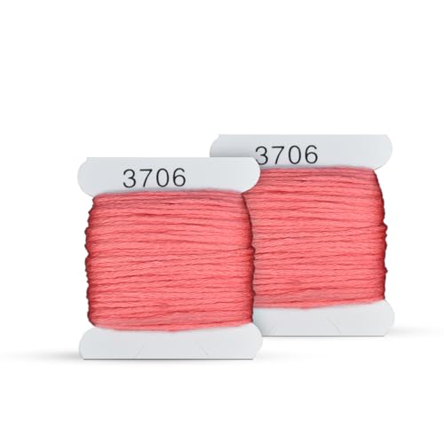 Image of Embroidery Floss Kit and Refills - Cotton Threads - DMC Color Coding for Cross Stitch, String Crafts, Friendship Bracelets