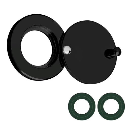 Bessy shop Cubierta de Mirilla,Cubierta espía de la Puerta,Bloque de Espía de Puerta,Tapa Mirilla para Puertas Cubiertas Giratorias del Visor de Puerta para Hogar Hotel Dormitorio Oficina (Negro)