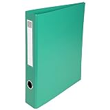 Exacompta - réf. 51643E - 1 Classeur rembordé PVC - 4 anneaux en D de 40 mm sur la 3ème de couverture - Dos 60 mm - Dimensions extérieures : 32 x 29 cm - Format à classer A4 Maxi - Coloris : vert