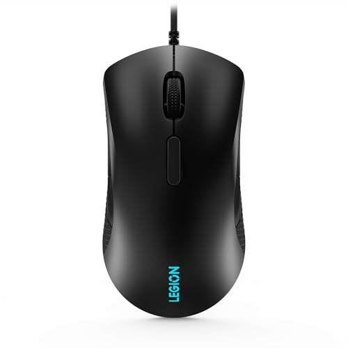 Image of Lenovo Legion M300 RGB Wired Gaming Mouse - 8,000 DPI Adjustable Sensor, 8 Programmable Buttons & 10-Million Clicks Durability for High Performance Gamers
