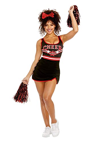 Dreamgirl womens Cheer Team Usa Adult Sized Costumes, Black, Small US