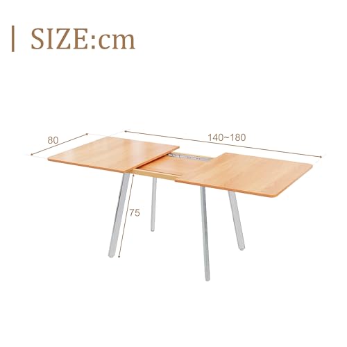 Table pliante gain de place 140 à 180 cm pour optimiser une petite salle à manger - 4
