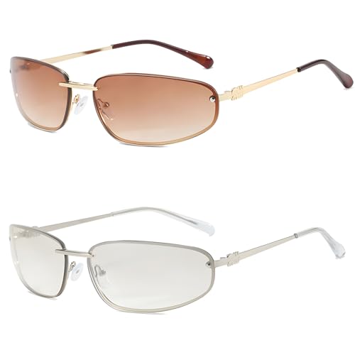 C1 | Brown Lens/Gold Frame and Sliver Lens/Sliver Frame / Medium