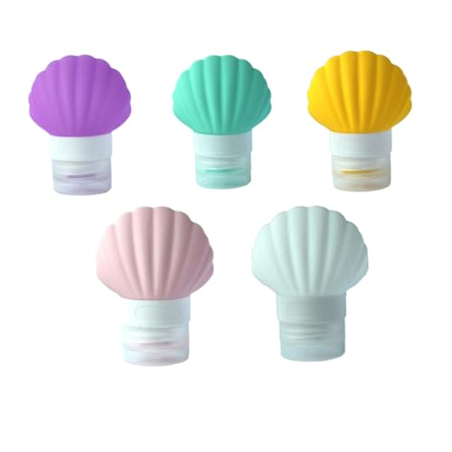 minkissy 5個 硅?シリコン製トラベルボトル 漏れ防止 軽量携帯用 詰め替え容器 シャンプー コンディショナー ローション対応 簡単持ち運び旅
