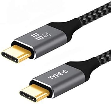 4 D (LABEL) Gen 2 Unbreakable 3A Fast Charging Braided Type C to Type C Cable 1.5 Meter for Smartphone - 4DU31CCB01, Black