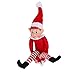 Yoodelife 12'' Long Leg Soft Body Vinyl Face Plush Dolls Elf with Hat & Tag for Christmas Holiday New Year Decoration Gift,1 Pack