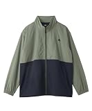 [ニッセン] コート・ジャケット メンズ 裏メッシュスタンドブルゾン LOGOS Park 防花粉【大きいサイズ】 40グリーン×ネイビー 4L