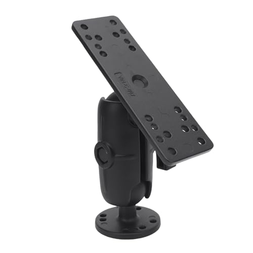 Fish Finder Mount, Boat Electronic Mount Aluminum Alloy Stable Support for T Screw/Fastener Replacement for Kit (9.5cm / 3.7in Nylon Rod)