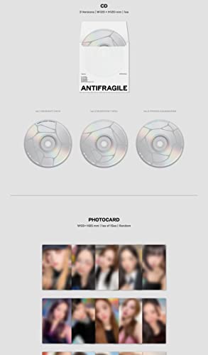 LE SSERAFIM ANTIFRAGILE 2nd Mini Album 3 Version SET CD+1p Folding Poster On Pack+112p Booklet+1p Ph