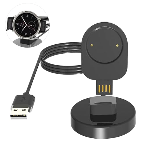 �yHUKWIMO�zAmazfit �X�}�[�g�E�H�b�` �[�d�P�[�u�� Amazfit Active 2 / Bip 6 �Ή� �[�d�P�[�u�� �[�d�� ���C�����X�[�d�X�^���h �����ϋv �X�^���h�@�\ �g�т��₷�� �y�� �}�O�l�b�g���[�d��(�u���b�N�j