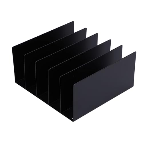 Organiseur de bureau portable 5 compartiments en fer forgé robuste GOWENIC - 5