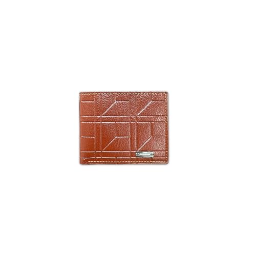 Portefeuille à deux volets marron pour homme actif idéal en voyage