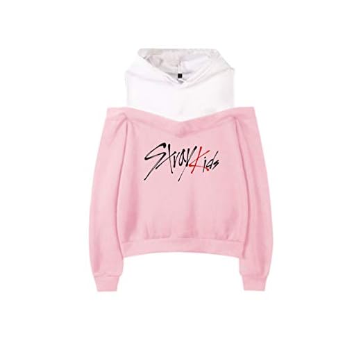 WanYanng Dam Off The Shoulder Sweatshirt Slouchy Top Stray barn fan hoodies pullover jumper herrelös barn tryckt pullover lätt off-the-shoulder top ytterkläder tröja med huva